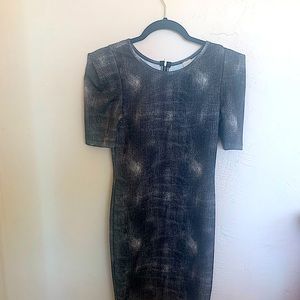 Charcoal Zipper Dress
